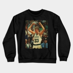 Larry Bird in Celtics Crewneck Sweatshirt